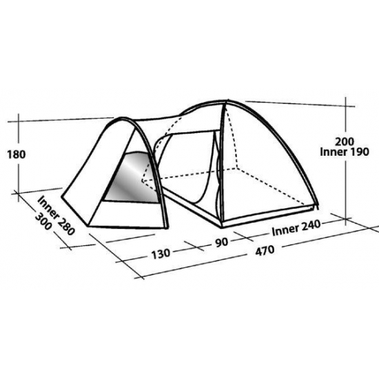 Namiot turystyczny Explorer Eclipse 500 - Easy Camp-25755