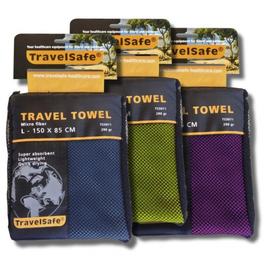 Ręcznik szybkoschnący Microfiber Towel L Lime Green Travel Safe-26957