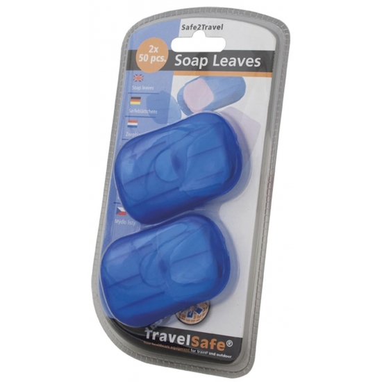 Listki mydlane Soap Leaves 2x50 szt Travel Safe-26997