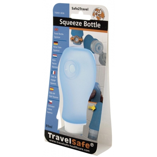Miękka buteleczka Squeeze Bottle 90 ml Blue Travel Safe-26998