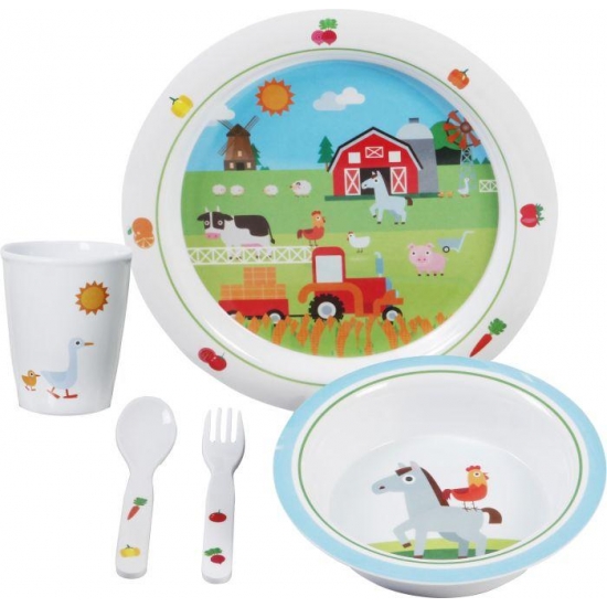 Zestaw obiadowy dla dzieci Kid Set Farm Boy 3  - Brunner-27844