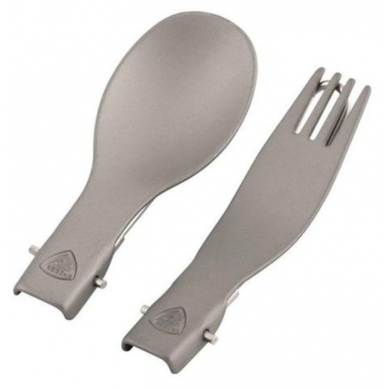 Sztućce turystyczne, niezbędnik Folding Alloy Cutlery Set - Robens-41032